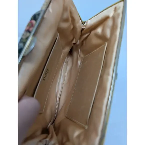 Delill Art Deco‎ Needlepoint Purse Bag Micro Stitched Marcasite French Tapestry - Picture 3 of 6